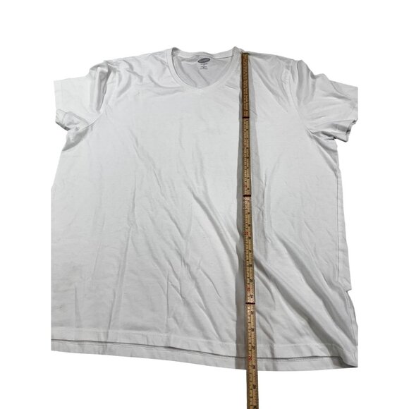 Old Navy Mens Soft-Washed V-Neck T-Shirt XL White - Picture 5 of 9